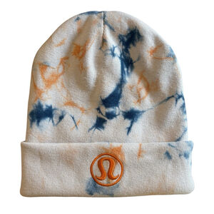 Lululemon Warm Revelation Beanie Hat Cap Tie Dye Unisex Adults Winter Sz. L/XL